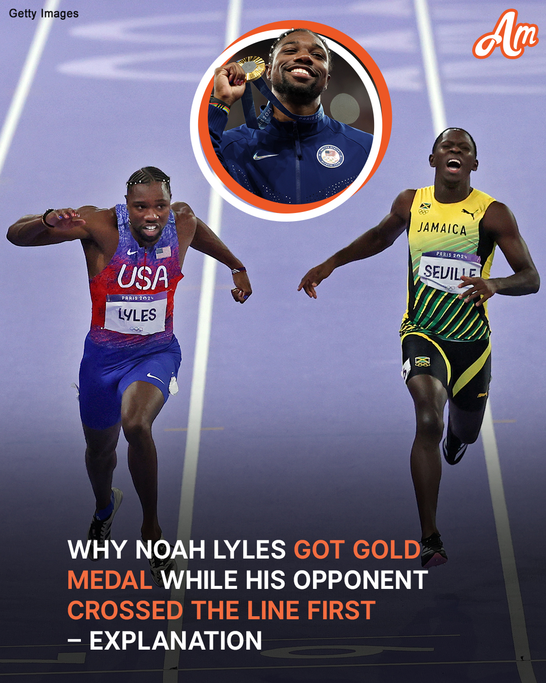 Why Noah Lyles Got Gold Medal While His Opponent Crossed the Line First